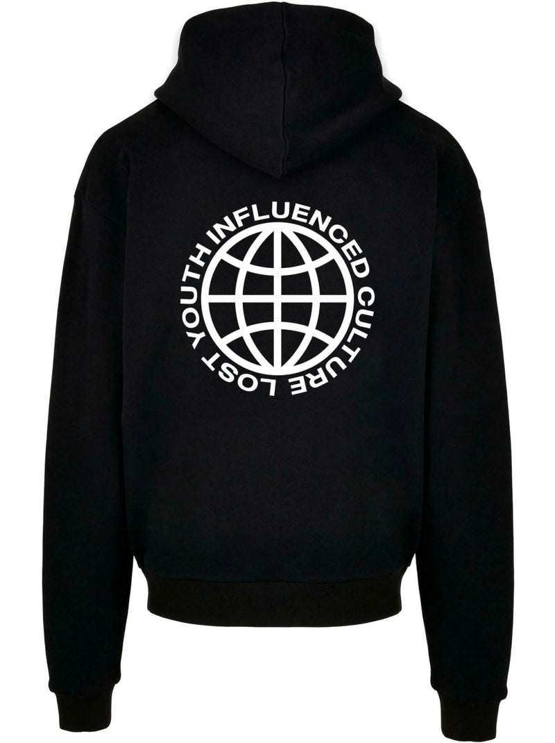 Sudadera influenced para hombre - lost youth Negro - Kiabi