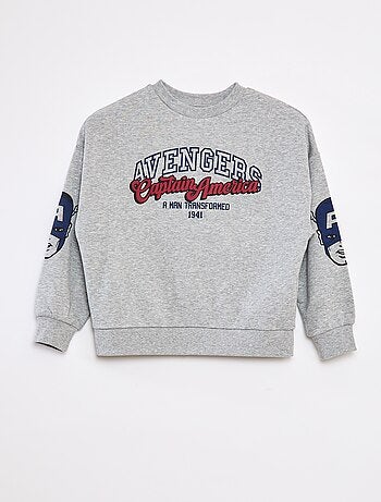 Sudadera jaspeada 'Capitán América'