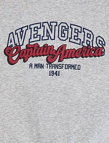 Sudadera jaspeada 'Capitán América'