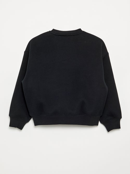 Sudadera jaspeada con detalles de perlas - Kiabi