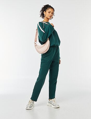 Sudadera jaspeada de estilo deportivo