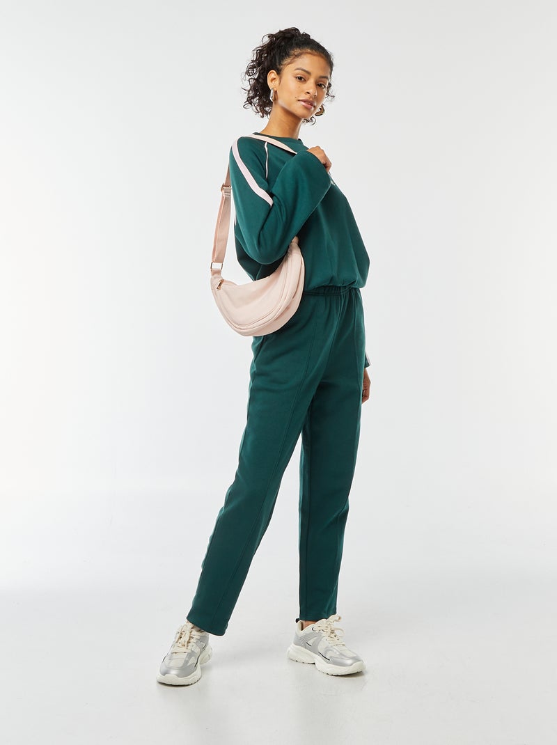 Sudadera jaspeada de estilo deportivo Verde - Kiabi