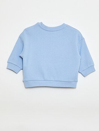 Sudadera jaspeada en felpa