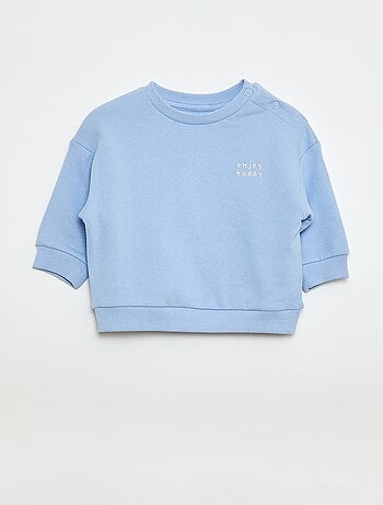 Sudadera jaspeada en felpa francesa