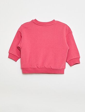 Sudadera jaspeada en felpa