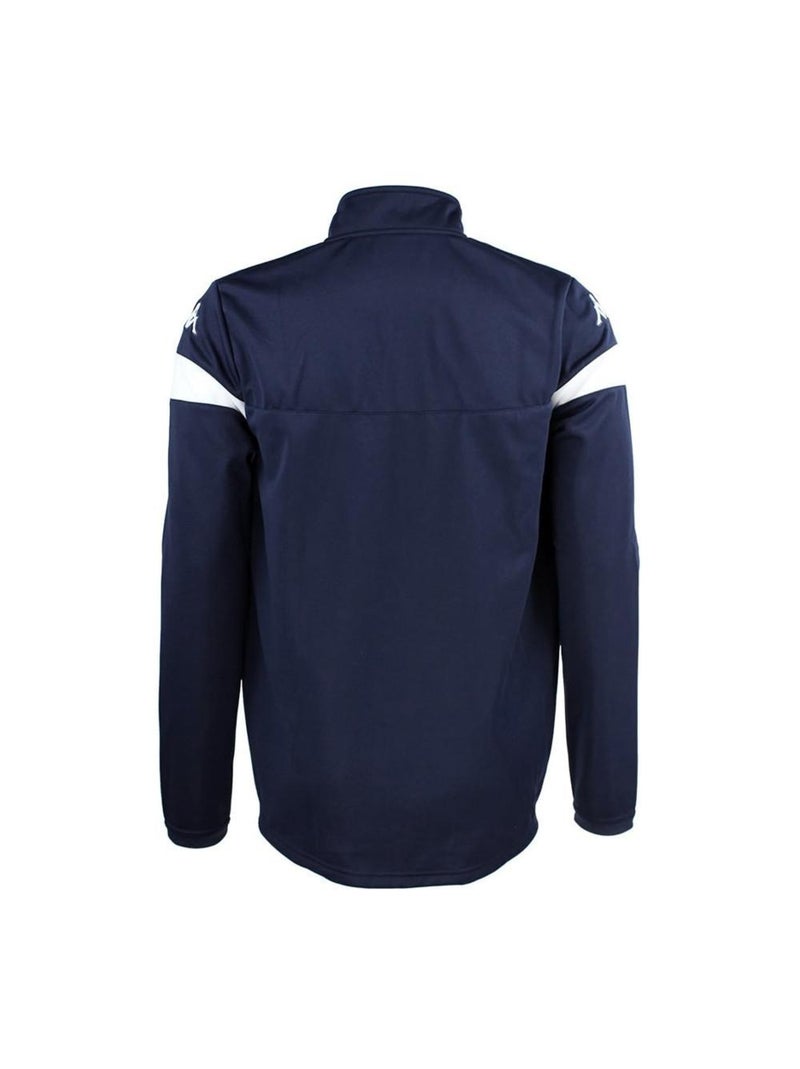 Sudadera Kappa con Cremallera para Hombre Negro - Kiabi
