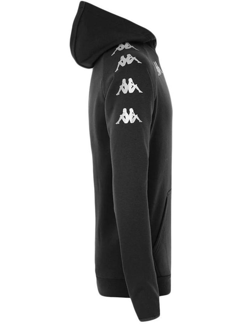 Sudadera Kappa con Cremallera para Niño, Negro - Kiabi