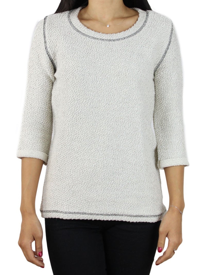Sudadera Karina Kebello Crudo - Kiabi