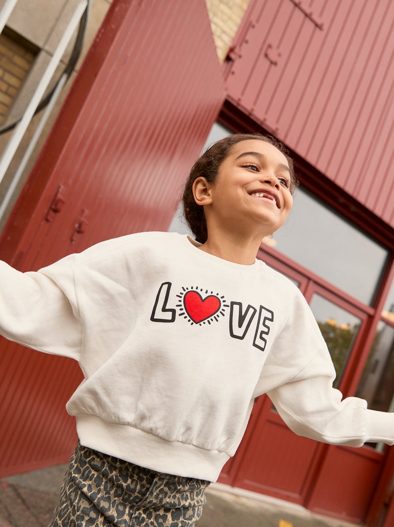 Sudadera 'Keith Haring'  - San Valentín BLANCO - Kiabi
