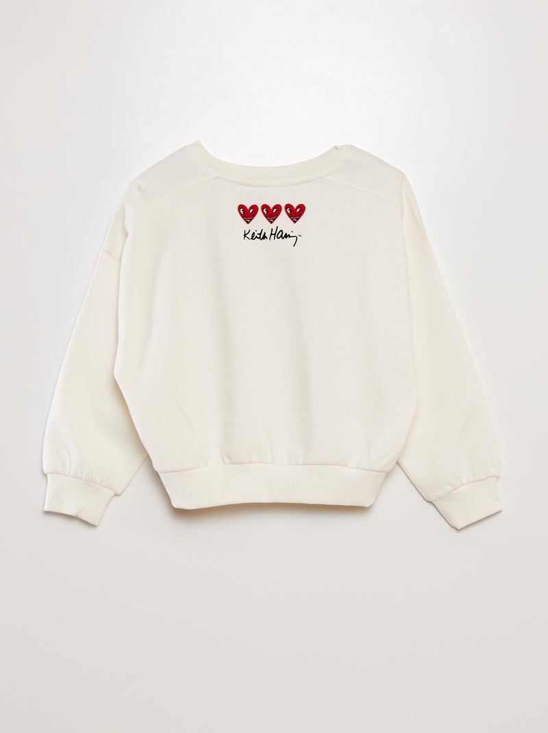 Sudadera 'Keith Haring'  - San Valentín BLANCO - Kiabi