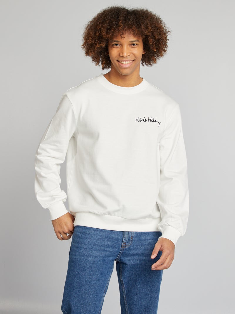 Sudadera 'Keith Haring'  - San Valentín BLANCO - Kiabi