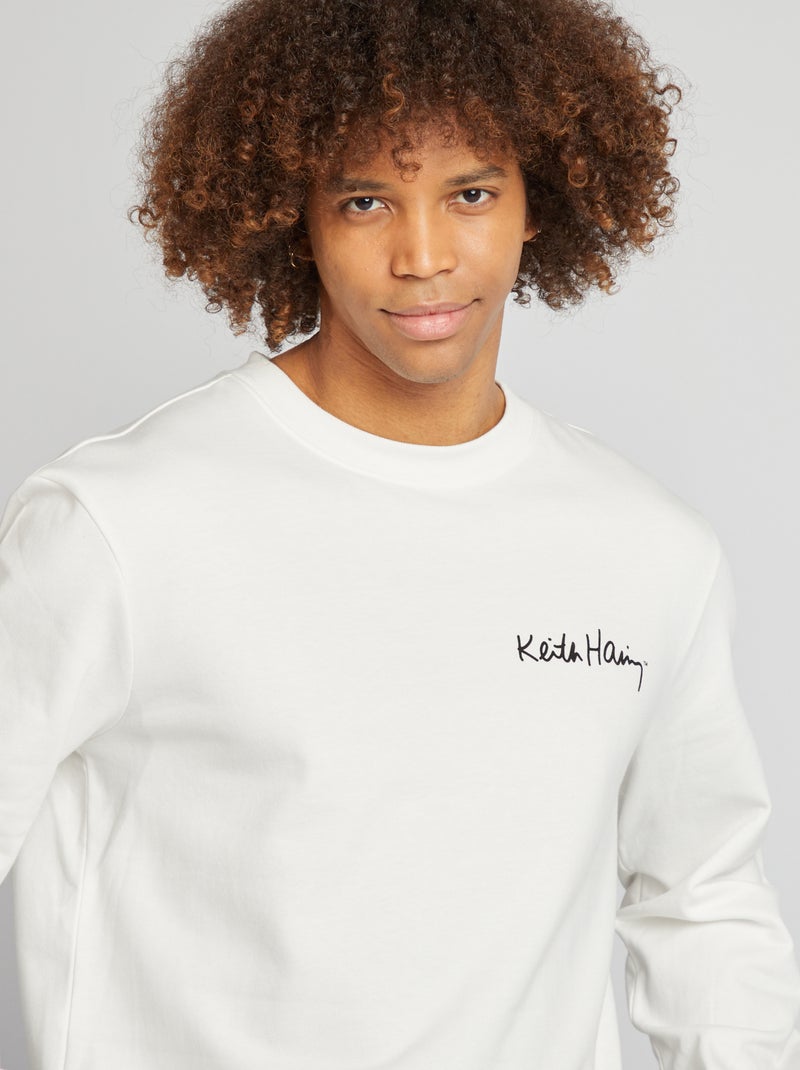 Sudadera 'Keith Haring'  - San Valentín BLANCO - Kiabi