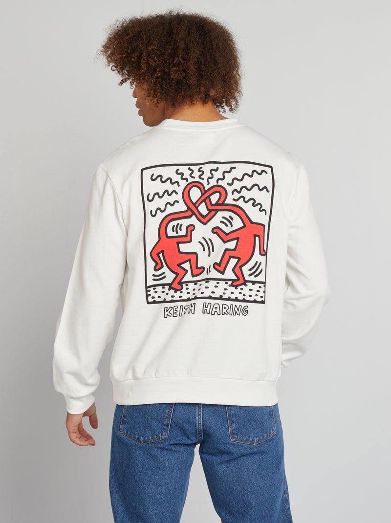 Sudadera 'Keith Haring'  - San Valentín BLANCO - Kiabi
