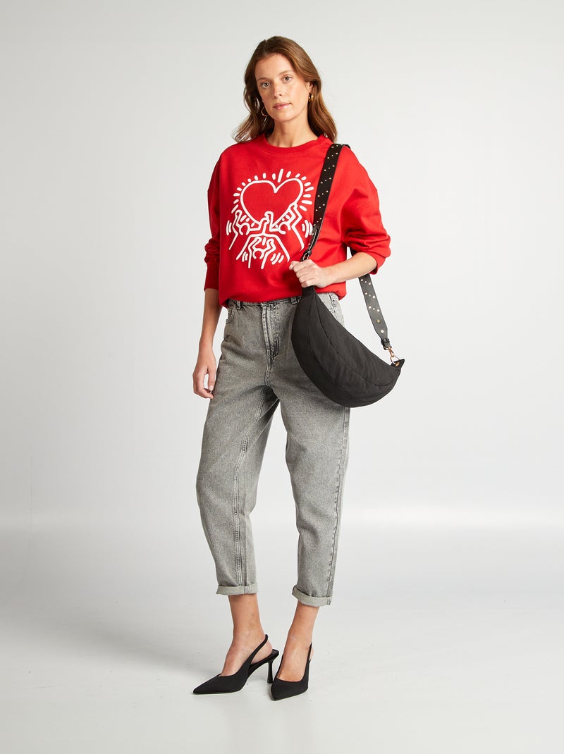Sudadera 'Keith Haring'  - San Valentín ROJO - Kiabi