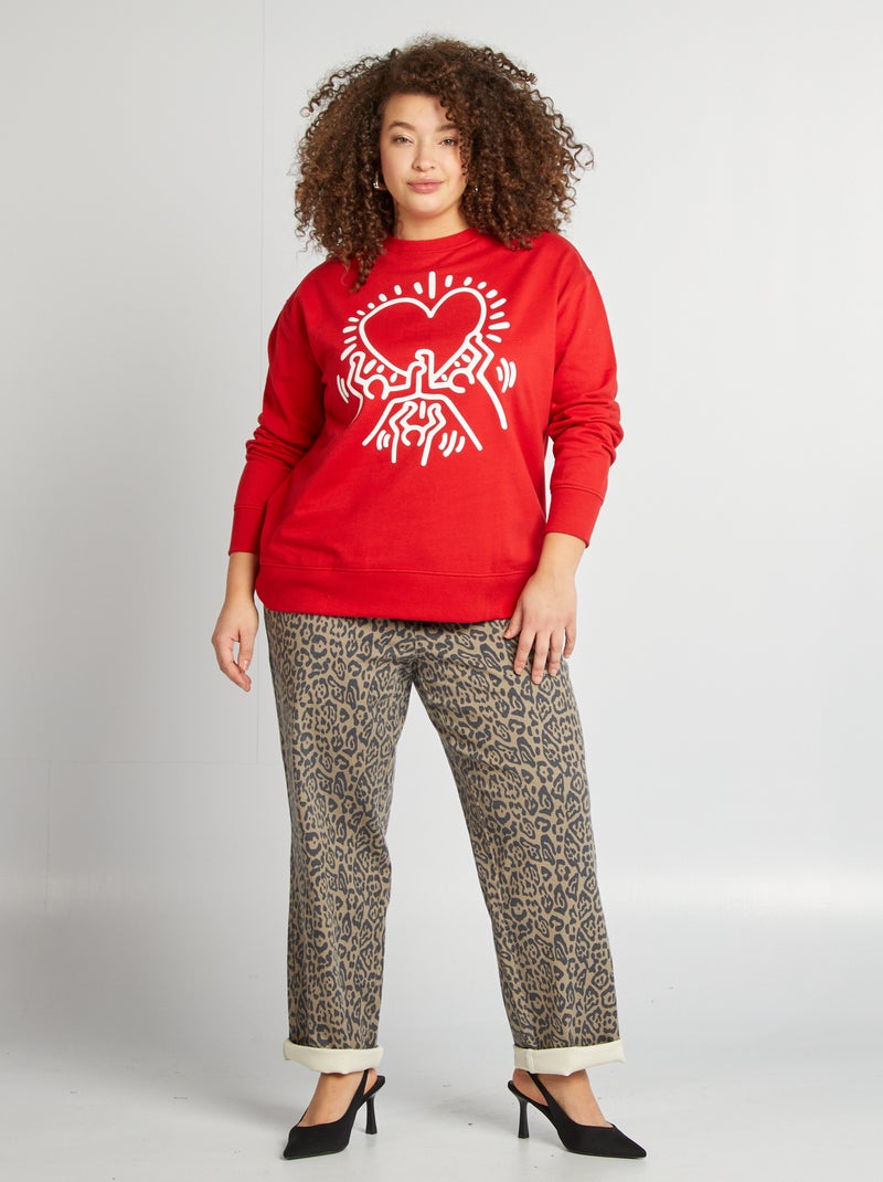 Sudadera 'Keith Haring'  - San Valentín ROJO - Kiabi