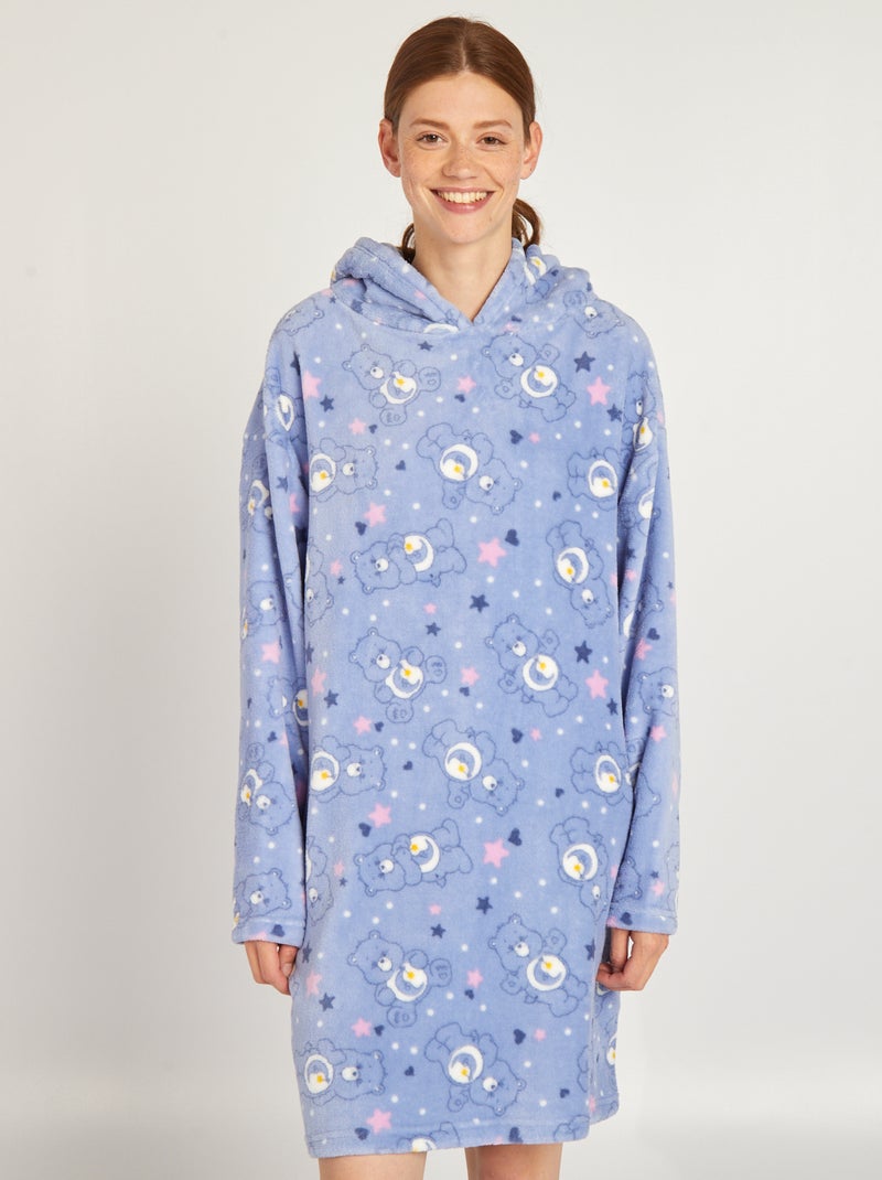 Sudadera larga con capucha 'Osos amorosos' AZUL - Kiabi