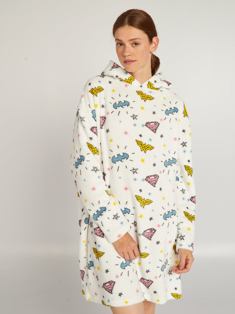 Sudadera larga de borreguito 'DC Comics Originals' BLANCO - Kiabi