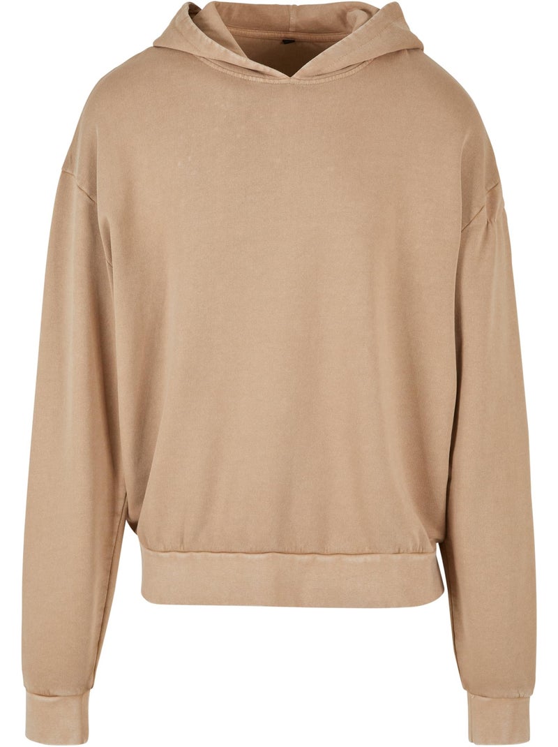 Sudadera lavado ácido para hombre - build your brand Beige - Kiabi