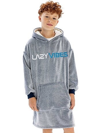 Sudadera lazy vibes diseño bordada de polar niños - minoti