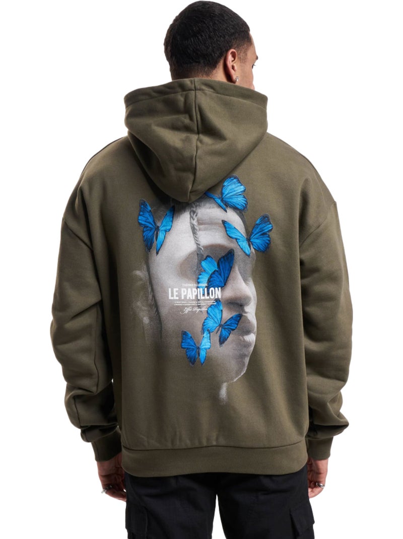 Sudadera le papillon de pesada para hombre - mister tee Caqui - Kiabi