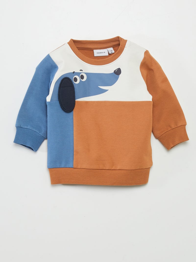 Sudadera ligera con detalle 'Name it' MARRON - Kiabi