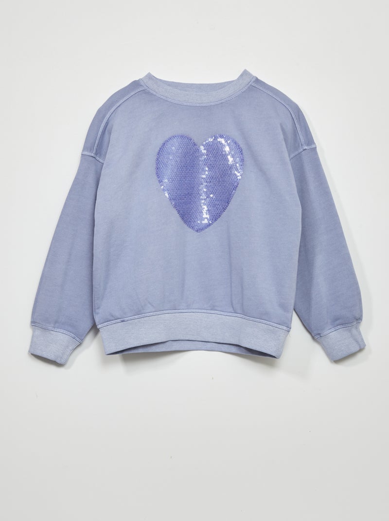 Sudadera ligera de chándal con estampado AZUL - Kiabi