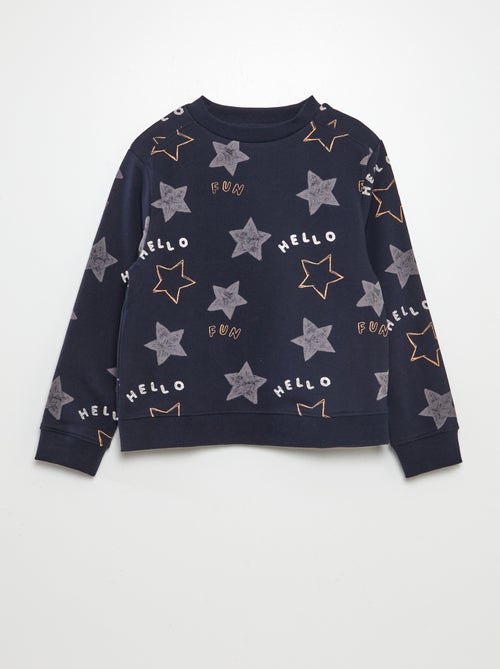 Sudadera ligera de chándal con estampado - Kiabi