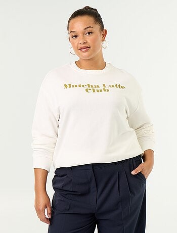 Sudadera ligera de felpa estampada