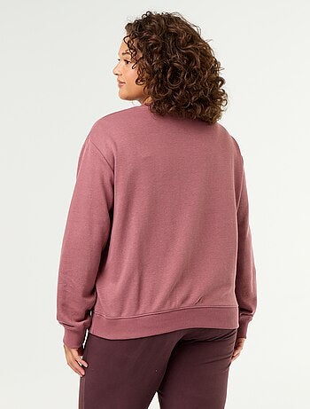 Sudadera ligera de felpa estampada