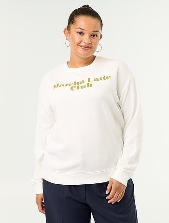 Sudadera ligera de French Terry estampada