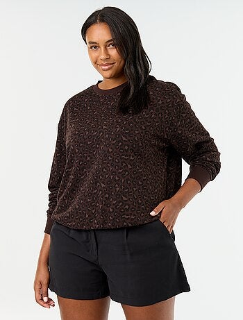 Sudadera ligera de French Terry estampada