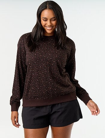 Sudadera ligera de French Terry estampada