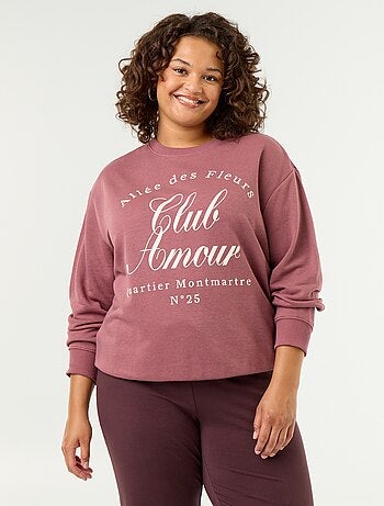 Sudadera ligera de French Terry estampada