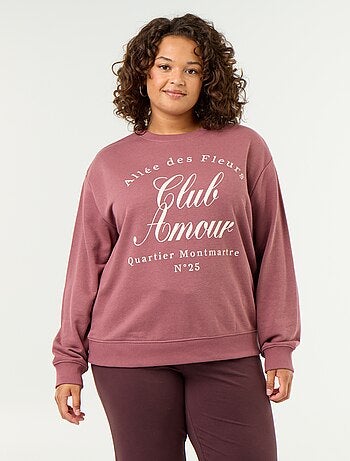 Sudadera ligera de French Terry estampada