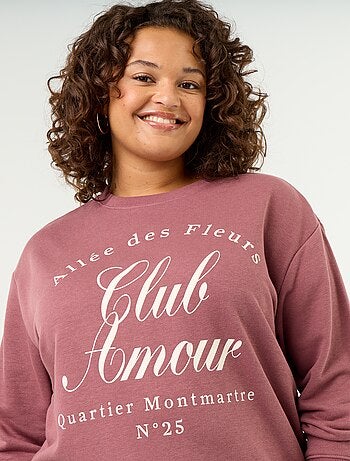 Sudadera ligera de French Terry estampada