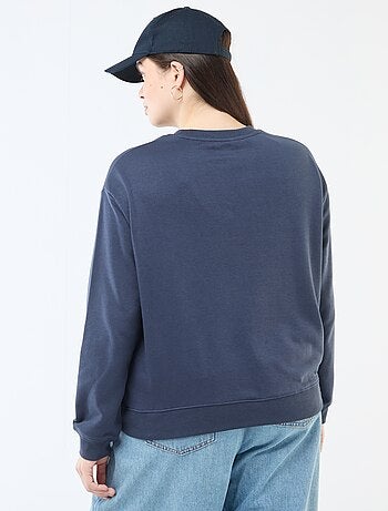 Sudadera ligera en felpa con inscripción