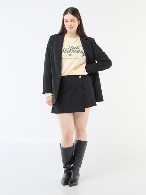 Sudadera ligera en felpa con inscripción - Kiabi