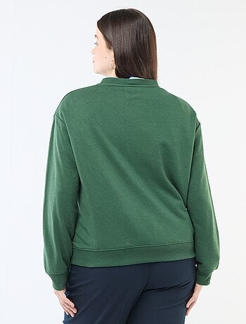 Sudadera ligera en felpa con inscripción