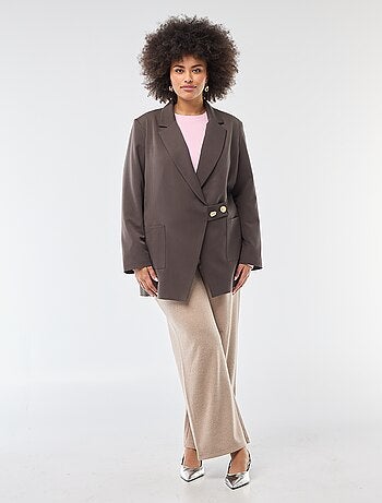 Sudadera ligera lisa de cuello redondo