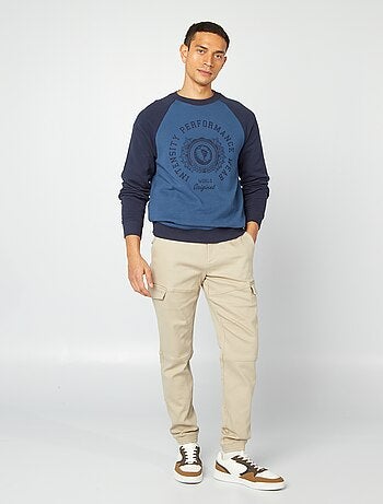 Sudadera ligera manga raglán