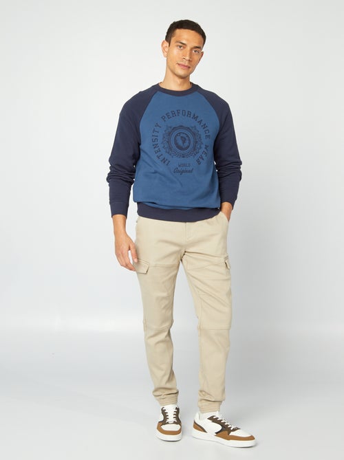 Sudadera ligera manga raglán - Kiabi