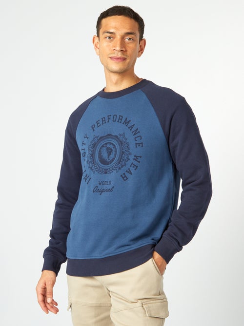 Sudadera ligera manga raglán - Kiabi