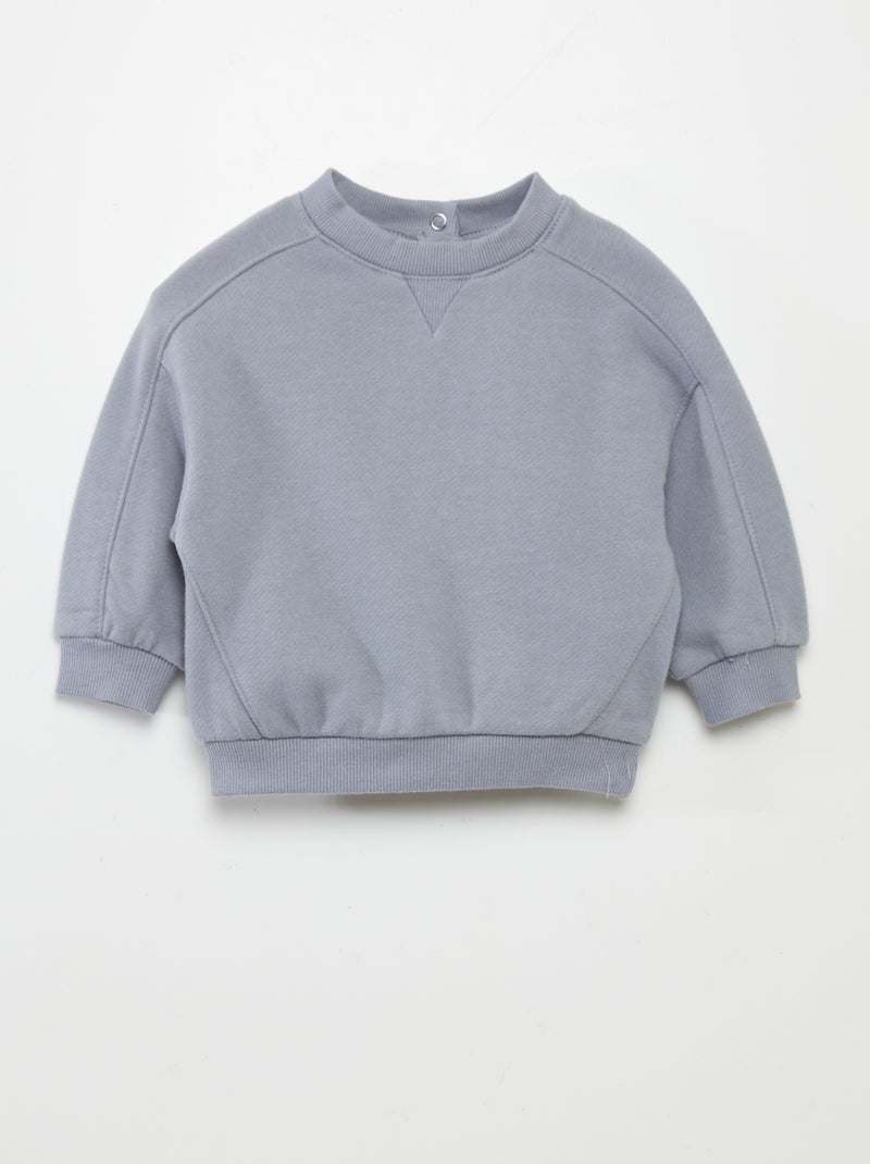 Sudadera lisa AZUL - Kiabi