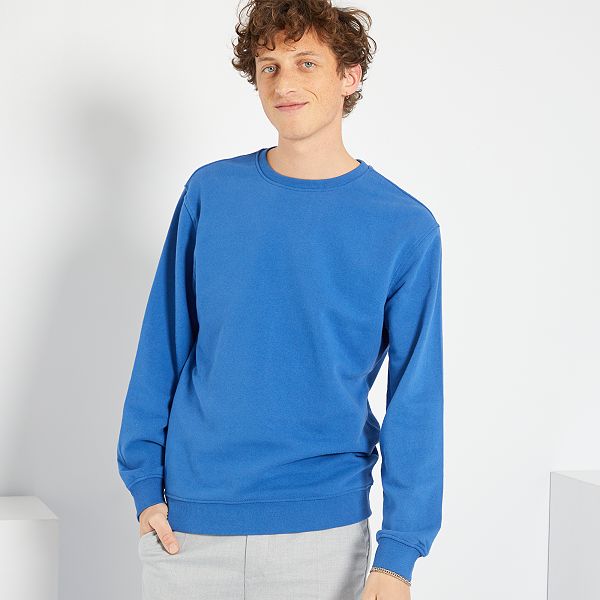 Sudadera lisa Hombre talla S-XXL - AZUL - Kiabi - 8,00€