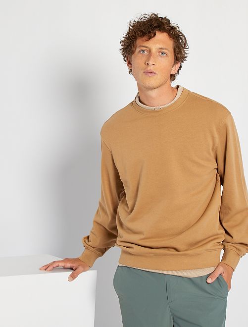 Sudadera lisa - BEIGE - Kiabi - 8.00€