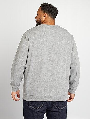 Sudadera lisa con bolsillos de cremallera