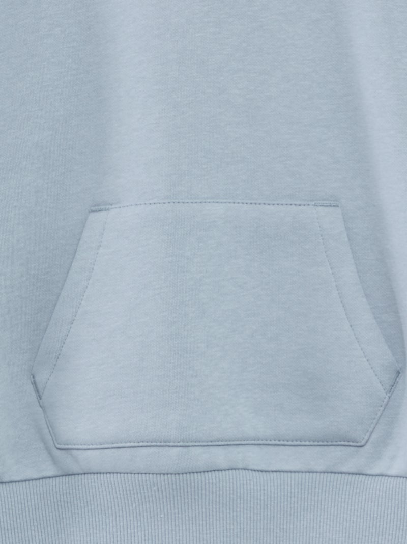 Sudadera lisa con capucha AZUL - Kiabi