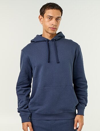 Sudadera lisa con capucha
