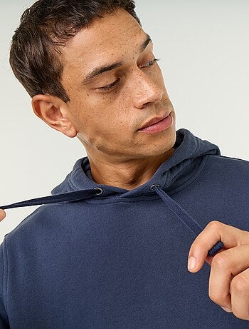 Sudadera lisa con capucha
