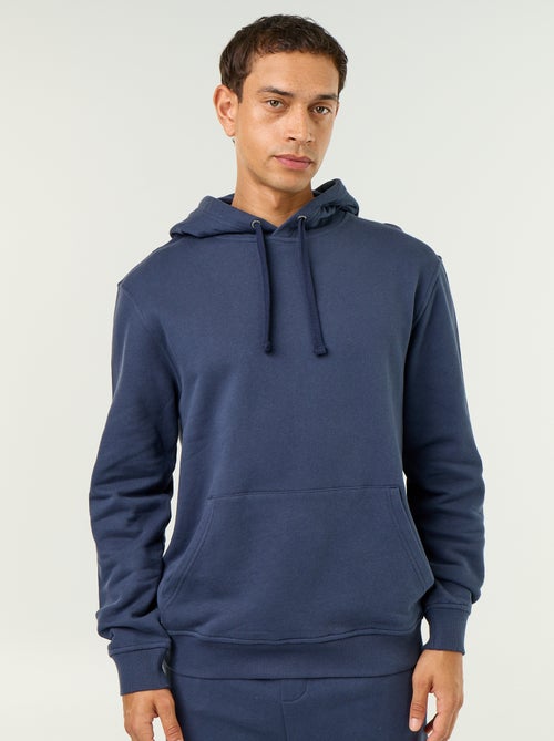 Sudadera lisa con capucha - Kiabi